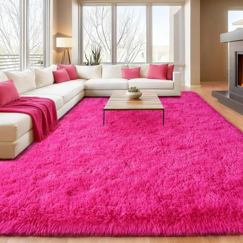 Shaggy Bedroom Area Rug, Hot Pink, Perfect for Living Rooms, Cozy for Kids, 4x6 Feet Indoor Decor
Shaggy Bedroom Area Rug, Hot Pink, Perfect for Living Rooms, Cozy for Kids, 4x6 Feet Indoor Decor