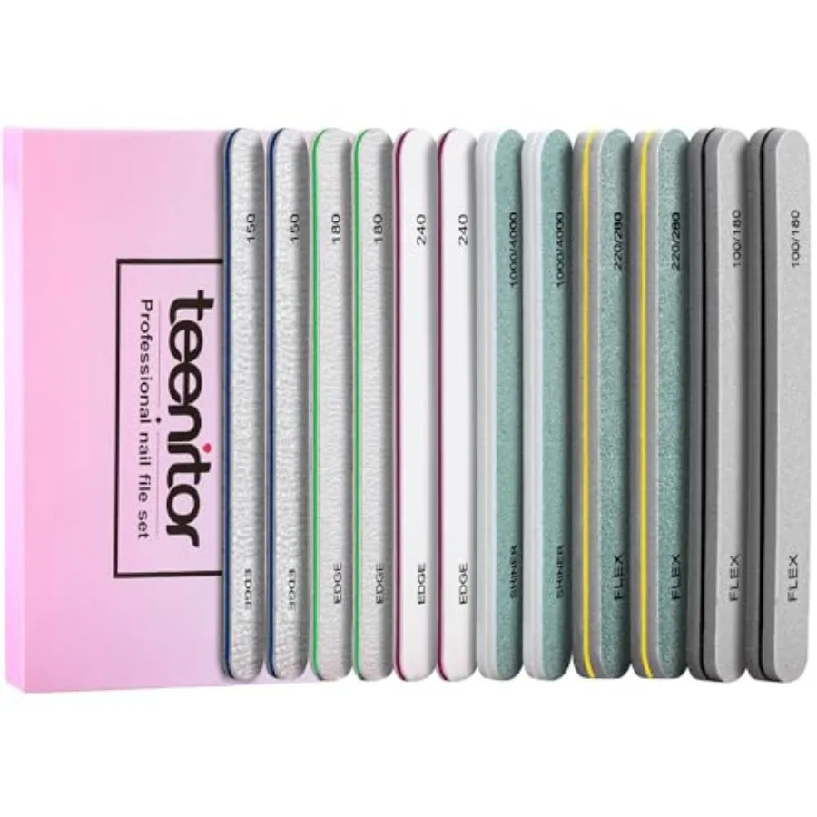 Nail Buffer and Shine Kit, 12pcs Nail Files 100/180 Emery Boards for Natural Nails, Finger Nail File and Buffer Set for Nails,
Nail Buffer and Shine Kit, 12pcs Nail Files 100/180 Emery Boards for Natural Nails, Finger Nail File and Buffer Set for Nails,