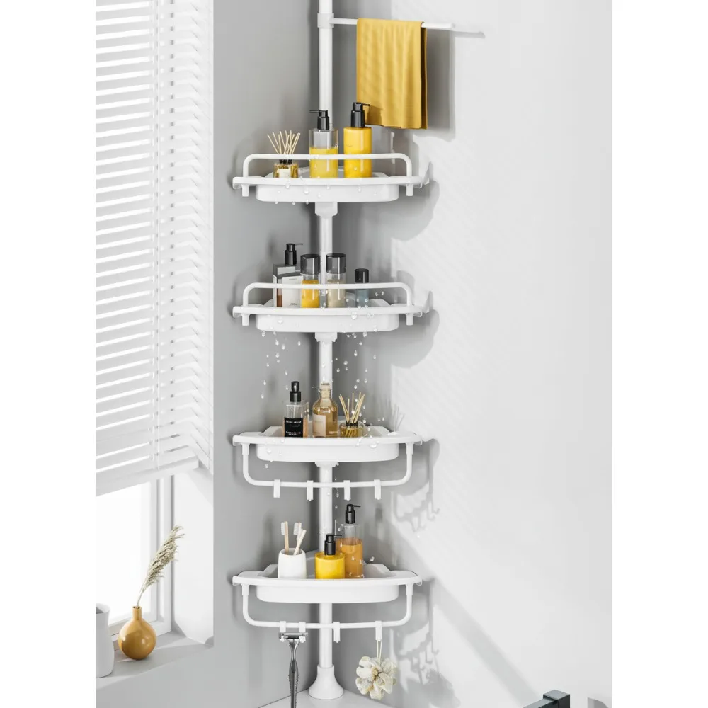 Sturdy 4-Tier Shower Caddy Tension Pole Quick Installation Rustproof Stainless Steel Adjustable Bathroom Storage
Sturdy 4-Tier Shower Caddy Tension Pole Quick Installation Rustproof Stainless Steel Adjustable Bathroom Storage