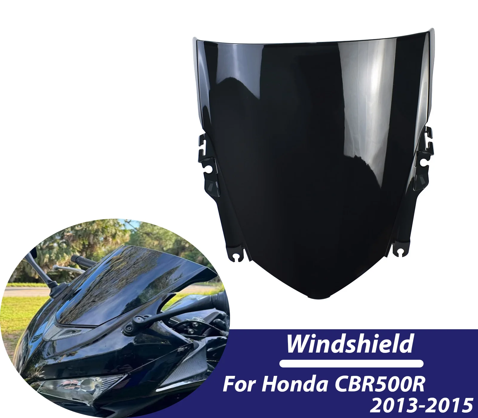 Переднее лобовое стекло мотоцикла для Honda CBR 500R 2013 2014 2015 CBR500 R, ветровой дефлектор, воздушный экран, аксессуары
Переднее лобовое стекло мотоцикла для Honda CBR 500R 2013 2014 2015 CBR500 R, ветровой дефлектор, воздушный экран, аксессуары