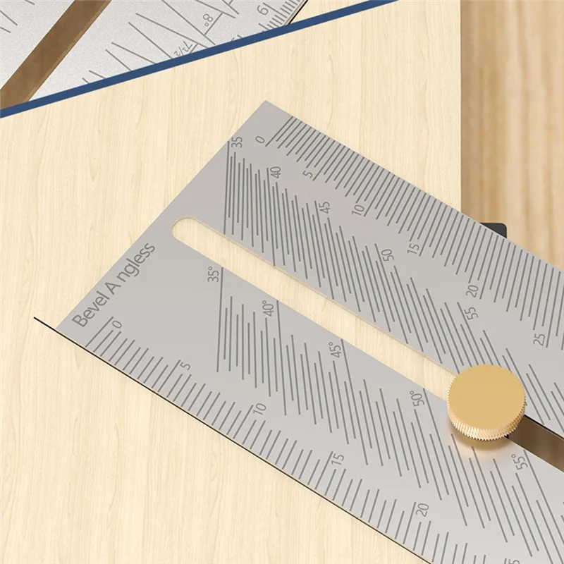 A60F-Woodworking Scribe Ruler Multi-Func Square Ruler Marking Gauge-Carpentry Measuring Layout Tool Adjustable Tilt Gauge
A60F-Woodworking Scribe Ruler Multi-Func Square Ruler Marking Gauge-Carpentry Measuring Layout Tool Adjustable Tilt Gauge