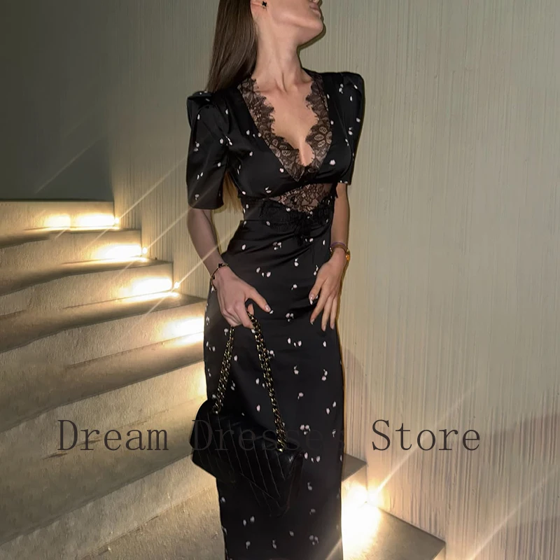 Customized Sexy Lace Pattern Straight V-neck Midi Dresses Bespoke Occasion Dresses Modern Style Sizes Available Simple
Customized Sexy Lace Pattern Straight V-neck Midi Dresses Bespoke Occasion Dresses Modern Style Sizes Available Simple