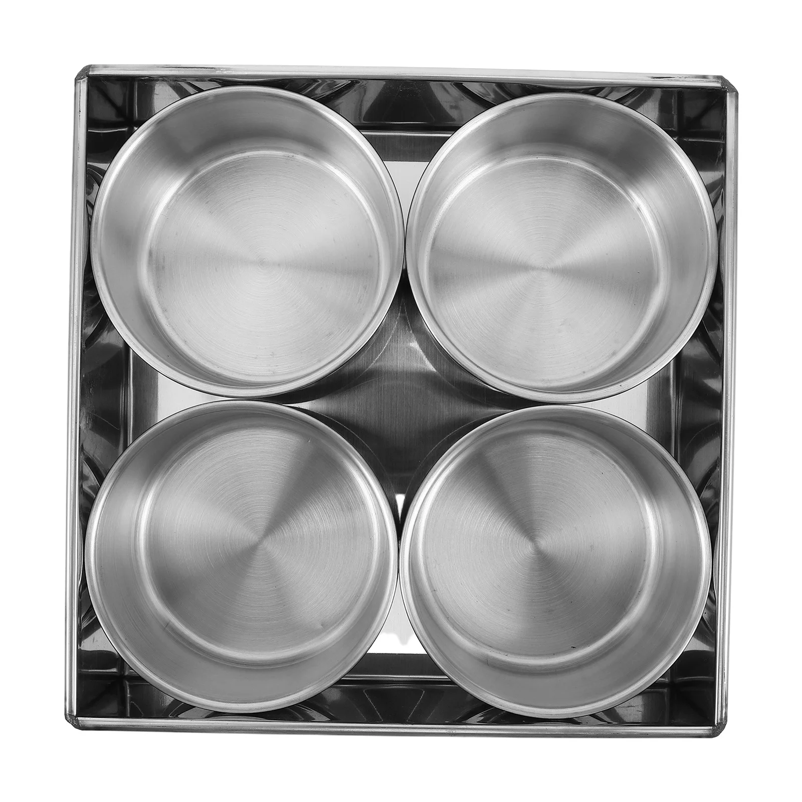 Stainless Steel 4 Compartment Sauce Box Japanese Style Seasoning Storage Case for Spices Herbs and Condiments Freshness Keeper
Stainless Steel 4 Compartment Sauce Box Japanese Style Seasoning Storage Case for Spices Herbs and Condiments Freshness Keeper