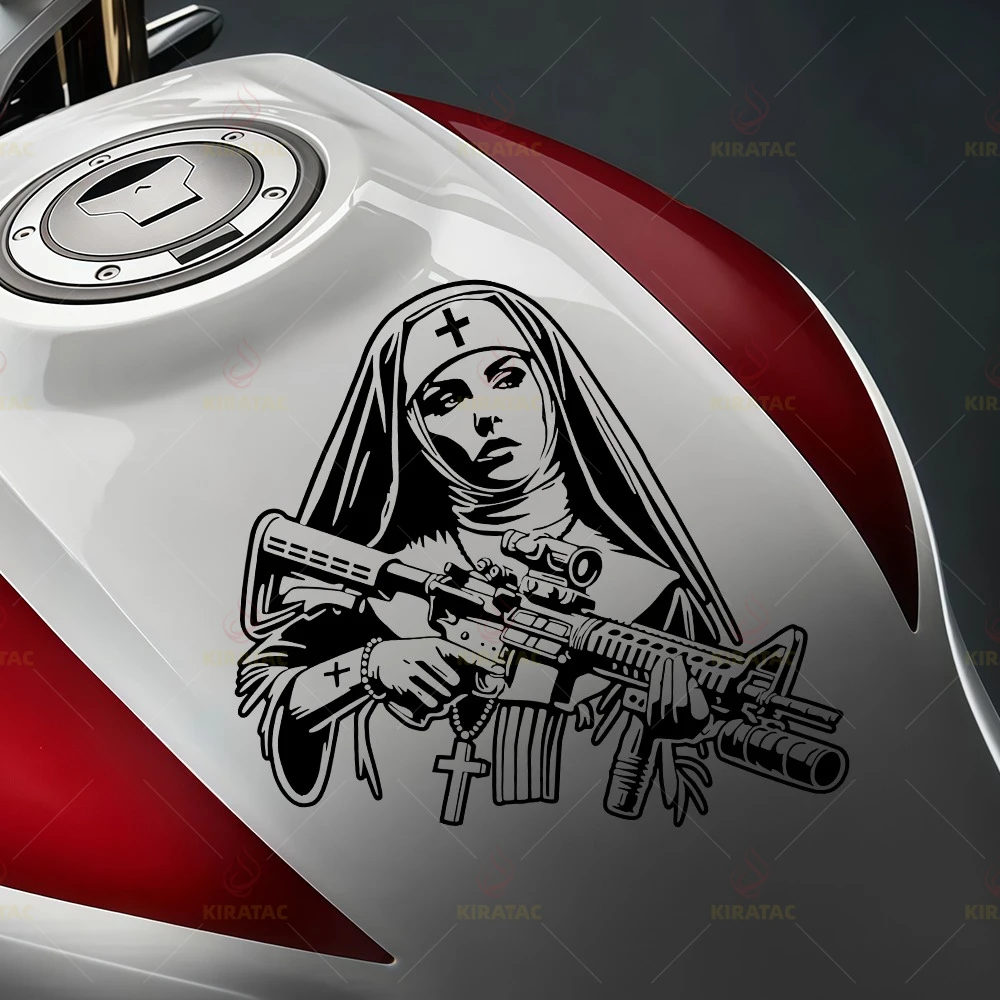 2pcs Cool Nun Motocycle Stickers Waterproof for DIY Fuel Tank Tailbox Fairing Car Rear Windshield Body Universal Vinyl Decals
2pcs Cool Nun Motocycle Stickers Waterproof for DIY Fuel Tank Tailbox Fairing Car Rear Windshield Body Universal Vinyl Decals