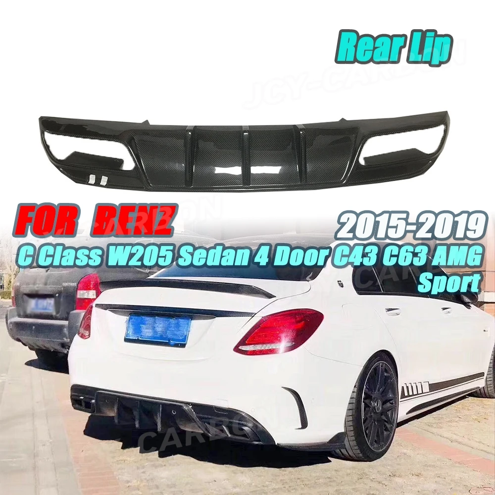 JCYECF For Mercedes Benz C Class W205 Sedan 4 Door C43 C63 For AMG Sport 2015 - 2019 Rear Bumper Lip Diffuser with Exhaust
JCYECF For Mercedes Benz C Class W205 Sedan 4 Door C43 C63 For AMG Sport 2015 - 2019 Rear Bumper Lip Diffuser with Exhaust