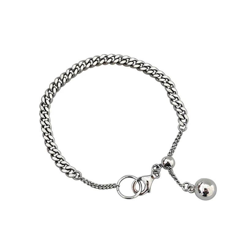 Vintage Curb Chain Round Ball 925 Sterling Silver Bracelet Curb Chain Adjustable Bracelet
Vintage Curb Chain Round Ball 925 Sterling Silver Bracelet Curb Chain Adjustable Bracelet