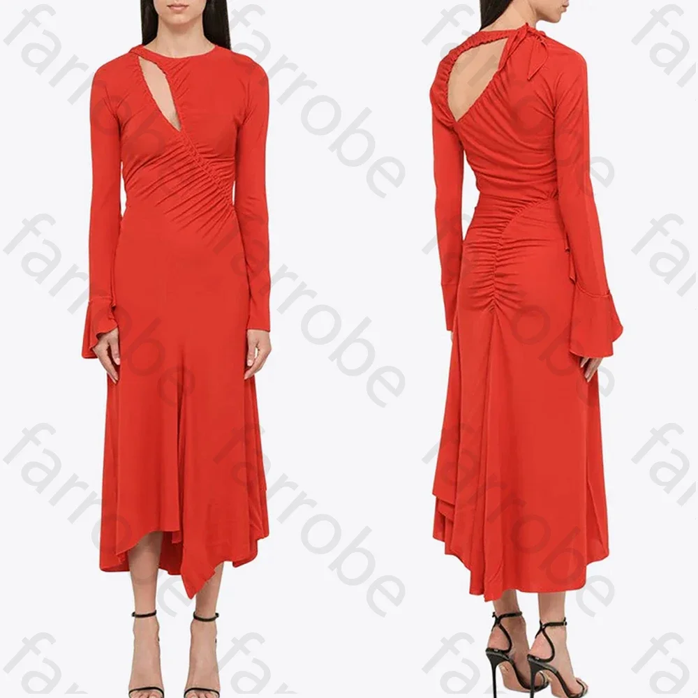 Customized Elegant Asymmetric Midi Dress A-Line Evening Dresses Occasion Formal Exquisite High Quality Prom Party Gown for Women
Customized Elegant Asymmetric Midi Dress A-Line Evening Dresses Occasion Formal Exquisite High Quality Prom Party Gown for Women