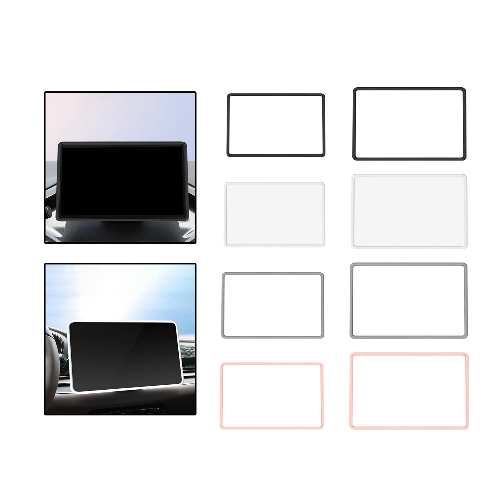 Car Accessories Navigation Screen Protector Frame for Tesla model 3/Y pro Silicone Protective Cover Frame Film Fashion High-end
Car Accessories Navigation Screen Protector Frame for Tesla model 3/Y pro Silicone Protective Cover Frame Film Fashion High-end