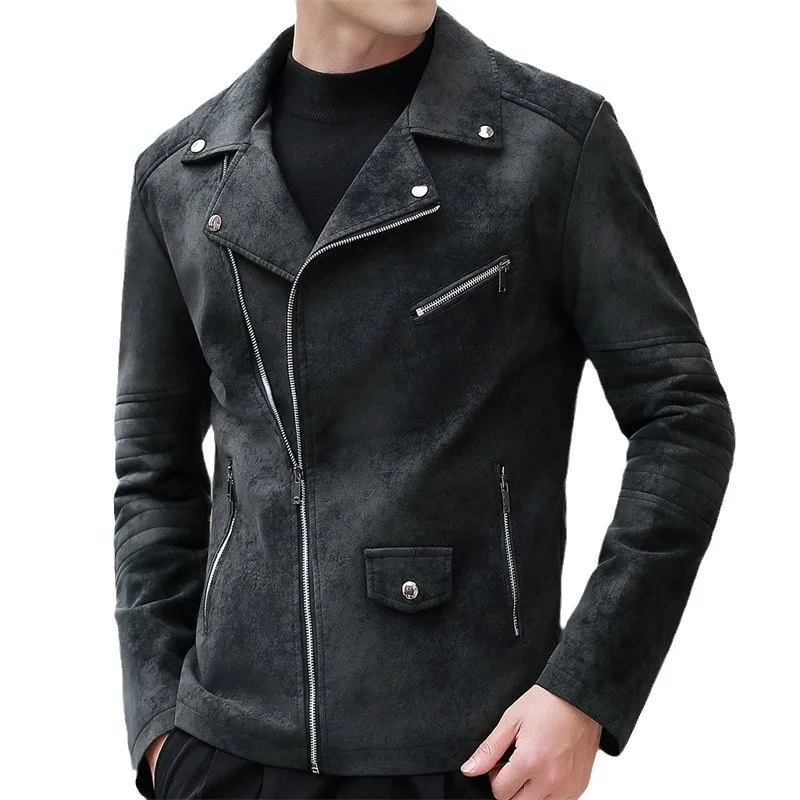 Velvet Motorcycle Leather Jacket Light Mature Style Men's Casual Jacket Autumn Winter Korean Version Suit Collar Casual Wear
Velvet Motorcycle Leather Jacket Light Mature Style Men's Casual Jacket Autumn Winter Korean Version Suit Collar Casual Wear