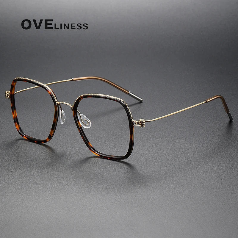 Acetate titanium Glasses Frame Men Square Myopia Optical Prescription Eyeglasses Frames women 2024 Screwless Eyewear Spectacles
Acetate titanium Glasses Frame Men Square Myopia Optical Prescription Eyeglasses Frames women 2024 Screwless Eyewear Spectacles