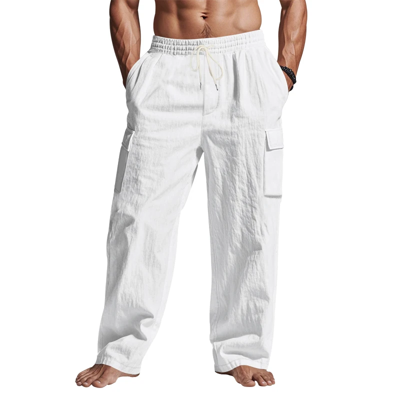 Men's work pants Retro cotton and linen pants Spring and Autumn Breathable Thin Loose Leisure Trend Daily and beach pants
Men's work pants Retro cotton and linen pants Spring and Autumn Breathable Thin Loose Leisure Trend Daily and beach pants