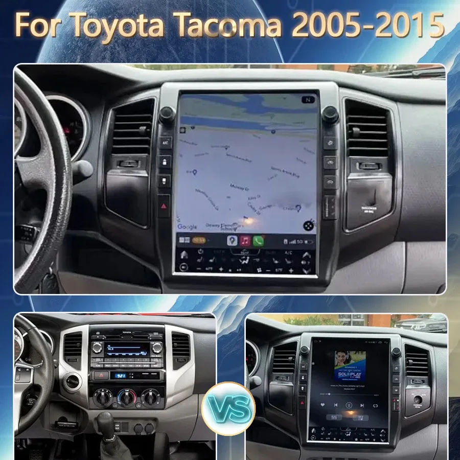Для Toyota Tacoma 2005-2015 13-дюймовый Android-экран Радио GPS Carplay 2din Автомобильный мультимедийный видеоплеер Стереонавигационный головное устройство
Для Toyota Tacoma 2005-2015 13-дюймовый Android-экран Радио GPS Carplay 2din Автомобильный мультимедийный видеоплеер Стереонавигационный головное устройство