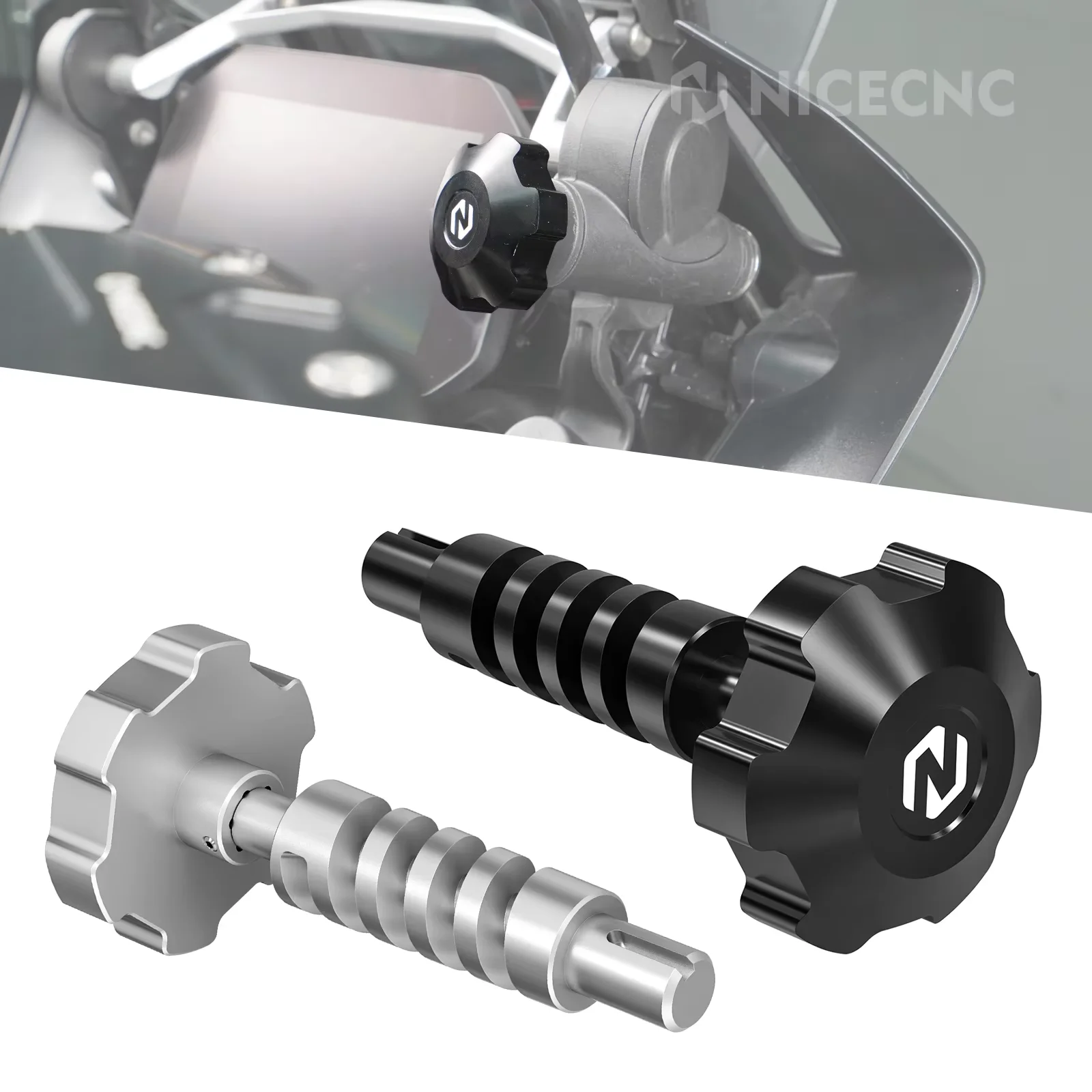 For 2013-2018 BMW R1200GS/Adventure R1200GSA Windshield Adjustment Screw Windscreen Adjustor for BMW R1250GS/Adventure 2018-2024
For 2013-2018 BMW R1200GS/Adventure R1200GSA Windshield Adjustment Screw Windscreen Adjustor for BMW R1250GS/Adventure 2018-2024