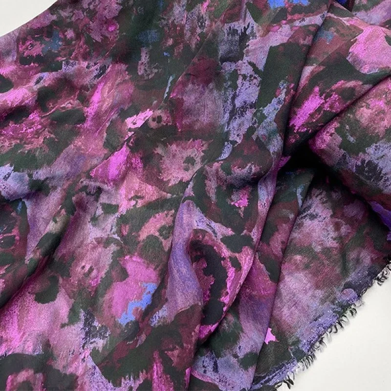 Fabric Island Purple-black gradient cotton georgette chiffon shirt dress Hanfu fabricdiy
Fabric Island Purple-black gradient cotton georgette chiffon shirt dress Hanfu fabricdiy