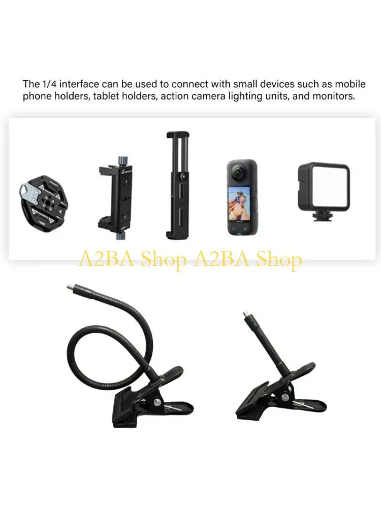A2BA Multiple Bendable Camera Mount Holder Clamp With 45mm Jaw Opening Compatible for Smartphones Webcams
A2BA Multiple Bendable Camera Mount Holder Clamp With 45mm Jaw Opening Compatible for Smartphones Webcams