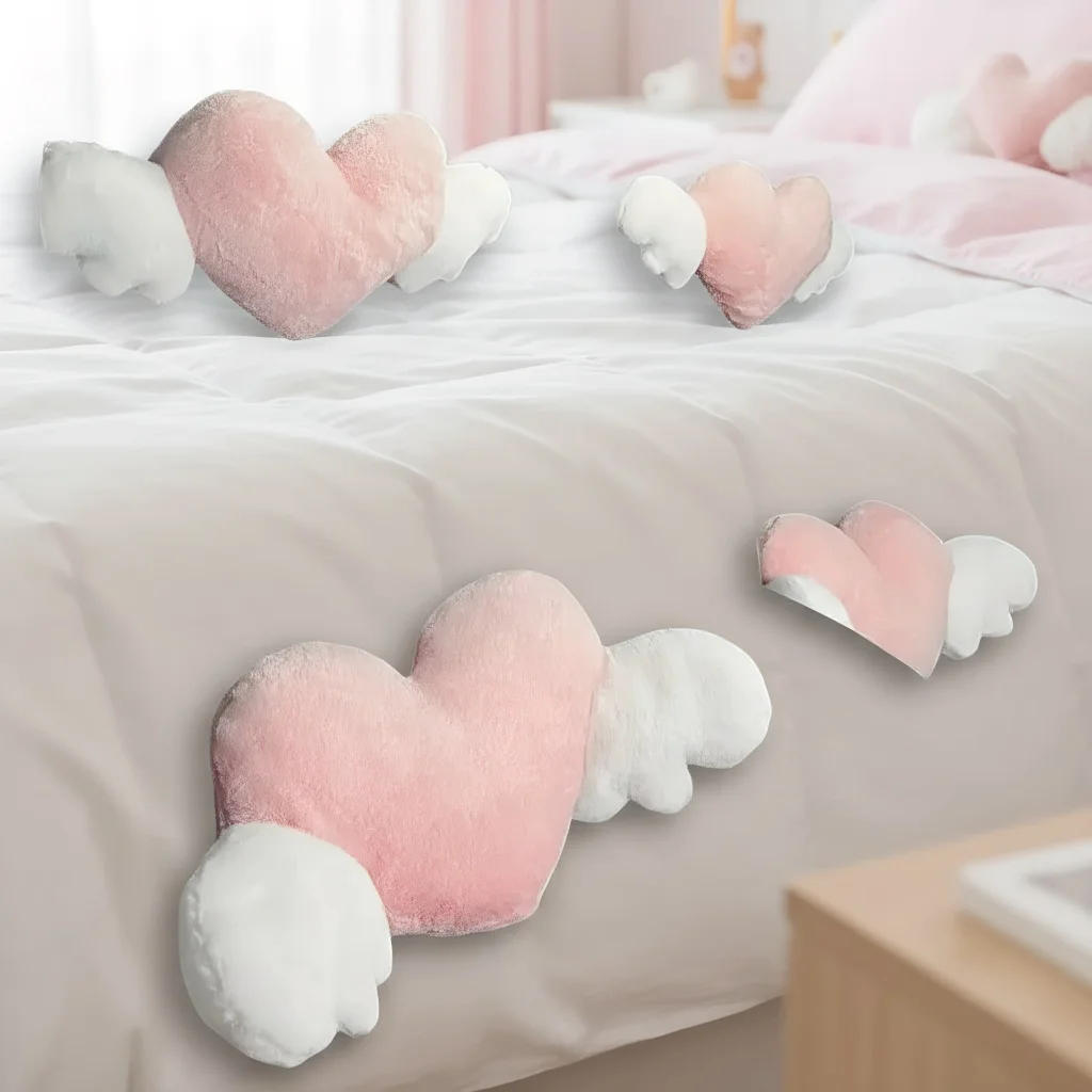 Love Wings Heart-Shaped Car Headrest Plush Pillow - Neck & Lumbar Support Cushion for Car Seat
Love Wings Heart-Shaped Car Headrest Plush Pillow - Neck & Lumbar Support Cushion for Car Seat