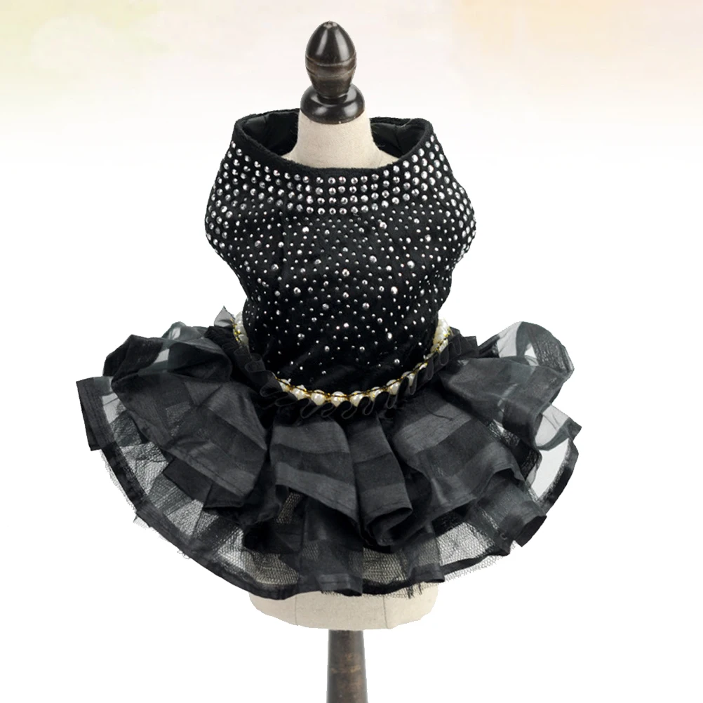 Pet Dress for Small Dogs Black Lace Dog Skirt Comfortable Lightweight Clothes Perfect for Party Banquet
Pet Dress for Small Dogs Black Lace Dog Skirt Comfortable Lightweight Clothes Perfect for Party Banquet