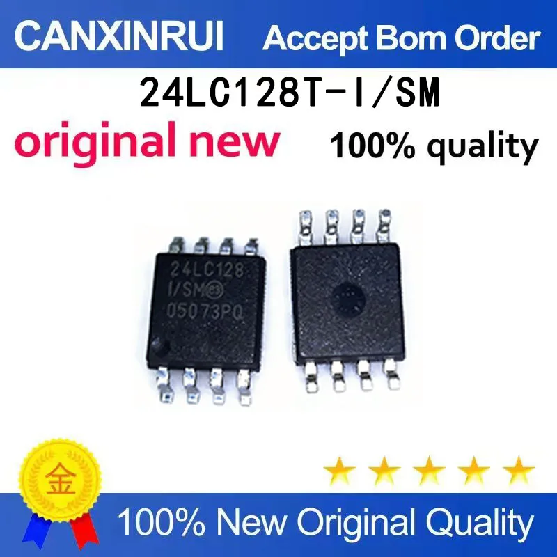 (5-100 pieces)New 24LC128T-I/SM 24LC128-I/SM 24LC128 SOP-8 Integrated Circuit IC
(5-100 pieces)New 24LC128T-I/SM 24LC128-I/SM 24LC128 SOP-8 Integrated Circuit IC