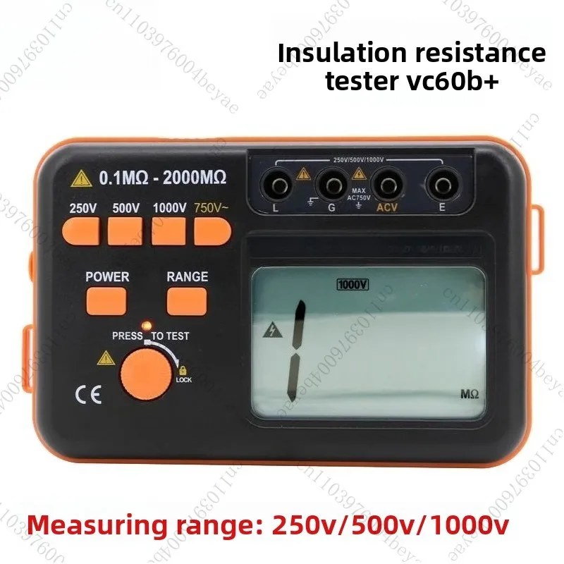 VC60B +/VC60D + Insulation Resistance Tester/VC60E +/VC60F/H Mega Ohm Meter Insulation Shake Meter
VC60B +/VC60D + Insulation Resistance Tester/VC60E +/VC60F/H Mega Ohm Meter Insulation Shake Meter