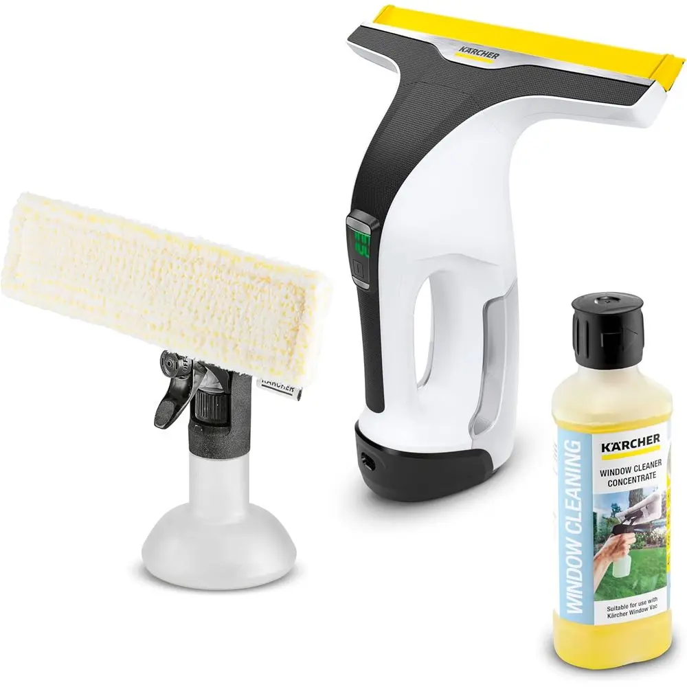 WV 6 Electric Window Vacuum Squeegee 11" - Cleans Showers, Mirr, Glass, and Countertops - Electric Squeegee
WV 6 Electric Window Vacuum Squeegee 11" - Cleans Showers, Mirr, Glass, and Countertops - Electric Squeegee