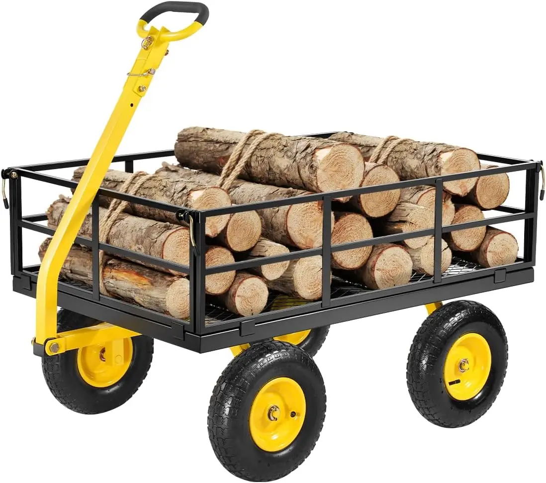 1200 Lbs Steel Garden Cart, Heavy Duty Pullable Garden Wagon Yard Cart, 2 in 1 Outdoor Metal Utility Wagon Yard Trailer with 13"
1200 Lbs Steel Garden Cart, Heavy Duty Pullable Garden Wagon Yard Cart, 2 in 1 Outdoor Metal Utility Wagon Yard Trailer with 13"