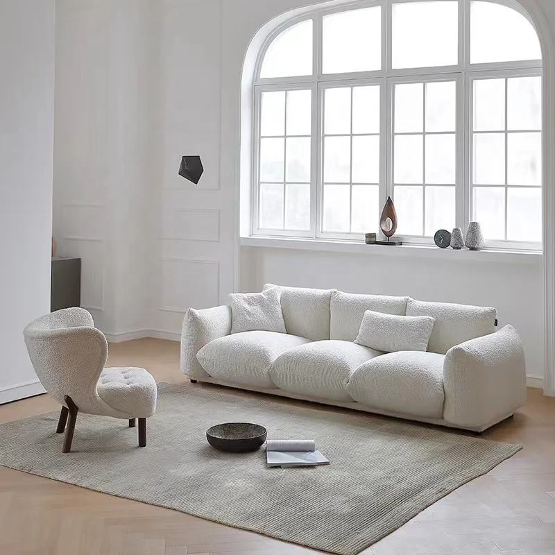 Modern Customized Living Room Furniture Sectional Sofa Set White Teddy Fabric 3 Seat Sofa Couch
Modern Customized Living Room Furniture Sectional Sofa Set White Teddy Fabric 3 Seat Sofa Couch