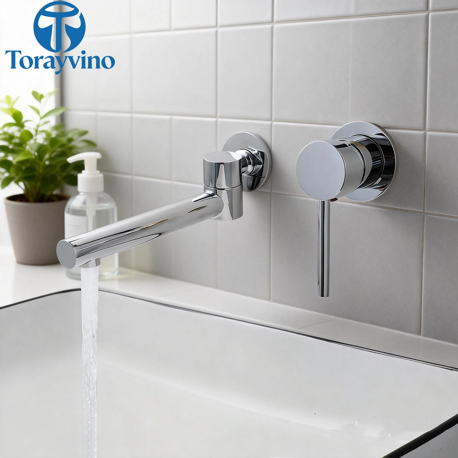 TORAYVINO Bathroom Vessel Sink Faucet Chrome Finished Vanity Two Hole Single Handle Faucet Hot And Cold Mixer Tap Wall Mounted
TORAYVINO Bathroom Vessel Sink Faucet Chrome Finished Vanity Two Hole Single Handle Faucet Hot And Cold Mixer Tap Wall Mounted