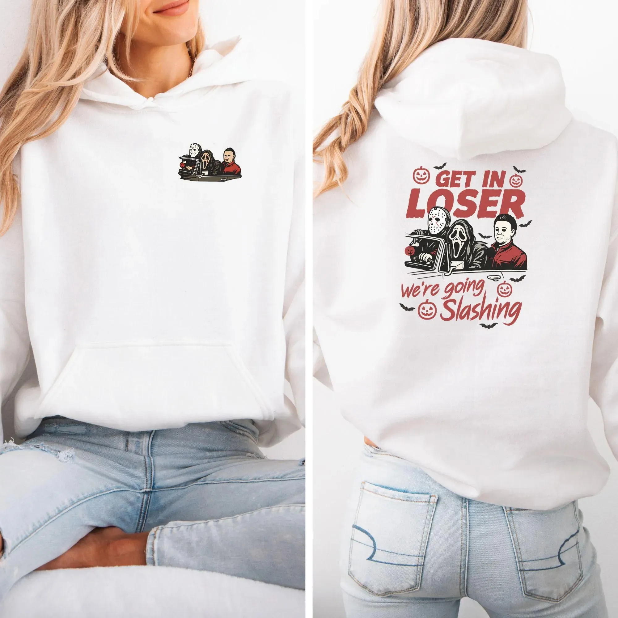 Cotton Hoodie with Horror Movie Characters Print Ideal for Horror Buffs Casual and Trendy Sweatshirt Show Your Love for Horror
Cotton Hoodie with Horror Movie Characters Print Ideal for Horror Buffs Casual and Trendy Sweatshirt Show Your Love for Horror