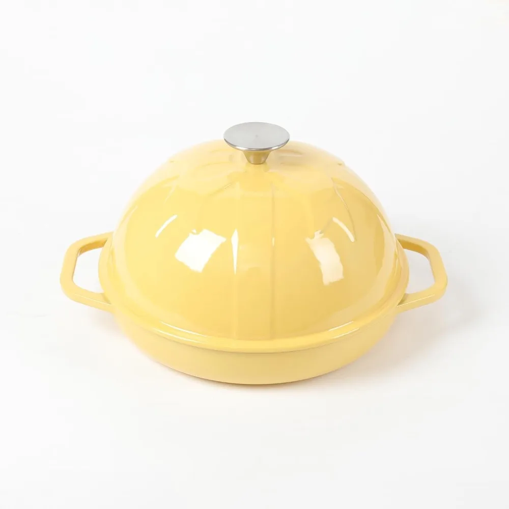 Cast Iron Bread Oven with Cloche Lid, Dia. 9.8inch/25cm, Sourdough Baking Pan, Enameled
Cast Iron Bread Oven with Cloche Lid, Dia. 9.8inch/25cm, Sourdough Baking Pan, Enameled