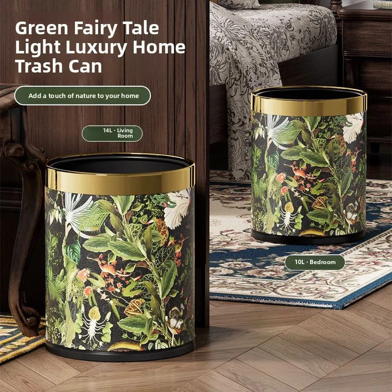 Large Capaci Living Room Batoom High Aesthetic Vintage Luxury Home Use Tra Can Metal Material round ape Storage Buet
Large Capaci Living Room Batoom High Aesthetic Vintage Luxury Home Use Tra Can Metal Material round ape Storage Buet