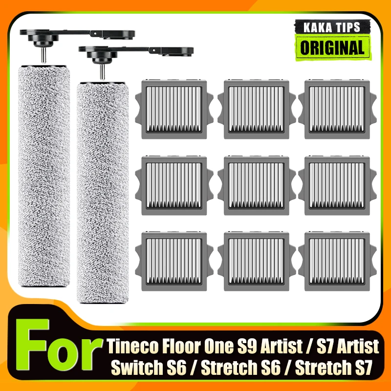 For Tineco Floor One Switch S6/Stretch S6/Stretch S7/ S9 Artist Steam / S9 Artist Pro Parts Brush Roller Hepa Filter Accessories
For Tineco Floor One Switch S6/Stretch S6/Stretch S7/ S9 Artist Steam / S9 Artist Pro Parts Brush Roller Hepa Filter Accessories
