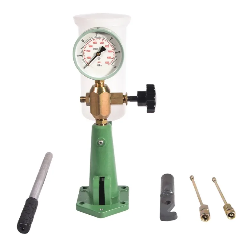 Injector Nozzle Calibrator Fuel Nozzle Tester With Dual Scale Gauge with Manual Pump
Injector Nozzle Calibrator Fuel Nozzle Tester With Dual Scale Gauge with Manual Pump