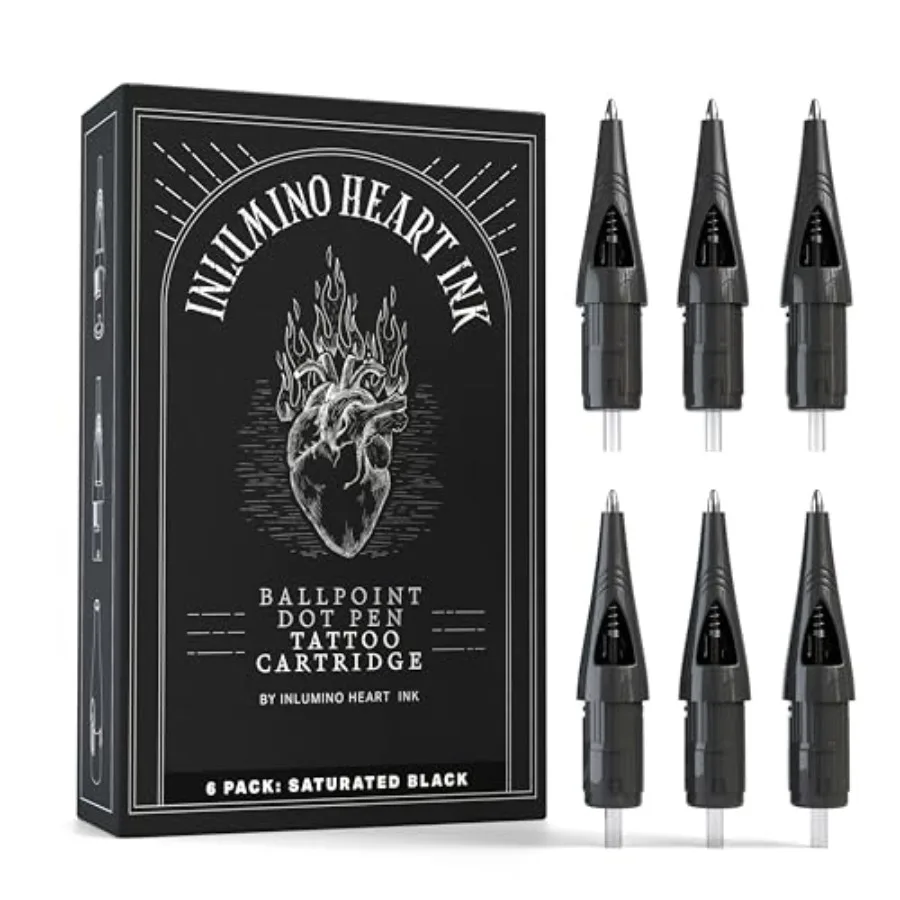 Ballpoint Pen Cartridges Saturated Ink 6 Pack Practice Cartridges for Rotary Pen Machines Water-Based Ink with Bold Color
Ballpoint Pen Cartridges Saturated Ink 6 Pack Practice Cartridges for Rotary Pen Machines Water-Based Ink with Bold Color