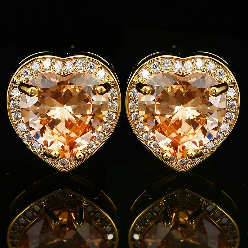Heart of Love Crystal Zircon sleeve nails personality men's French shirt couple cufflinks
Heart of Love Crystal Zircon sleeve nails personality men's French shirt couple cufflinks