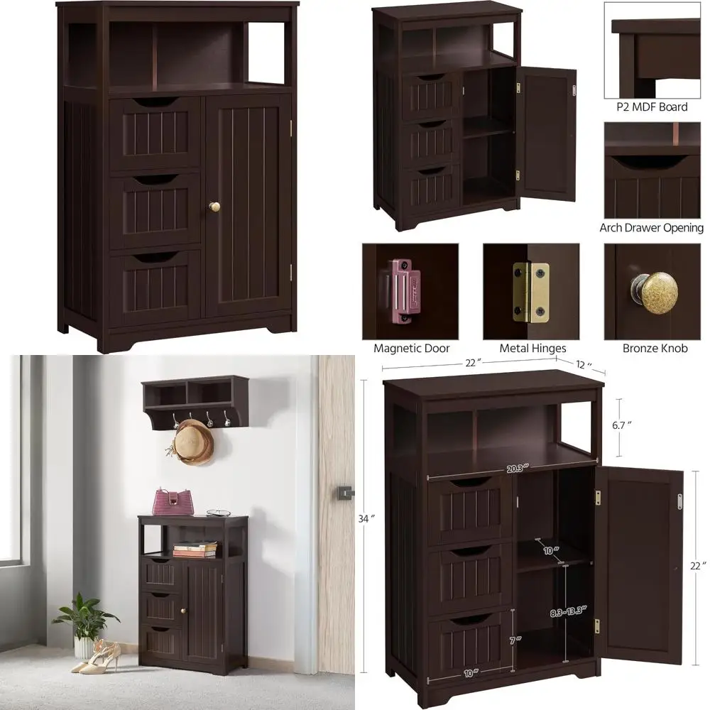 freestanding wooden 3-drawer 1-door floor cabinet for bathroom storage and entryway organization
freestanding wooden 3-drawer 1-door floor cabinet for bathroom storage and entryway organization