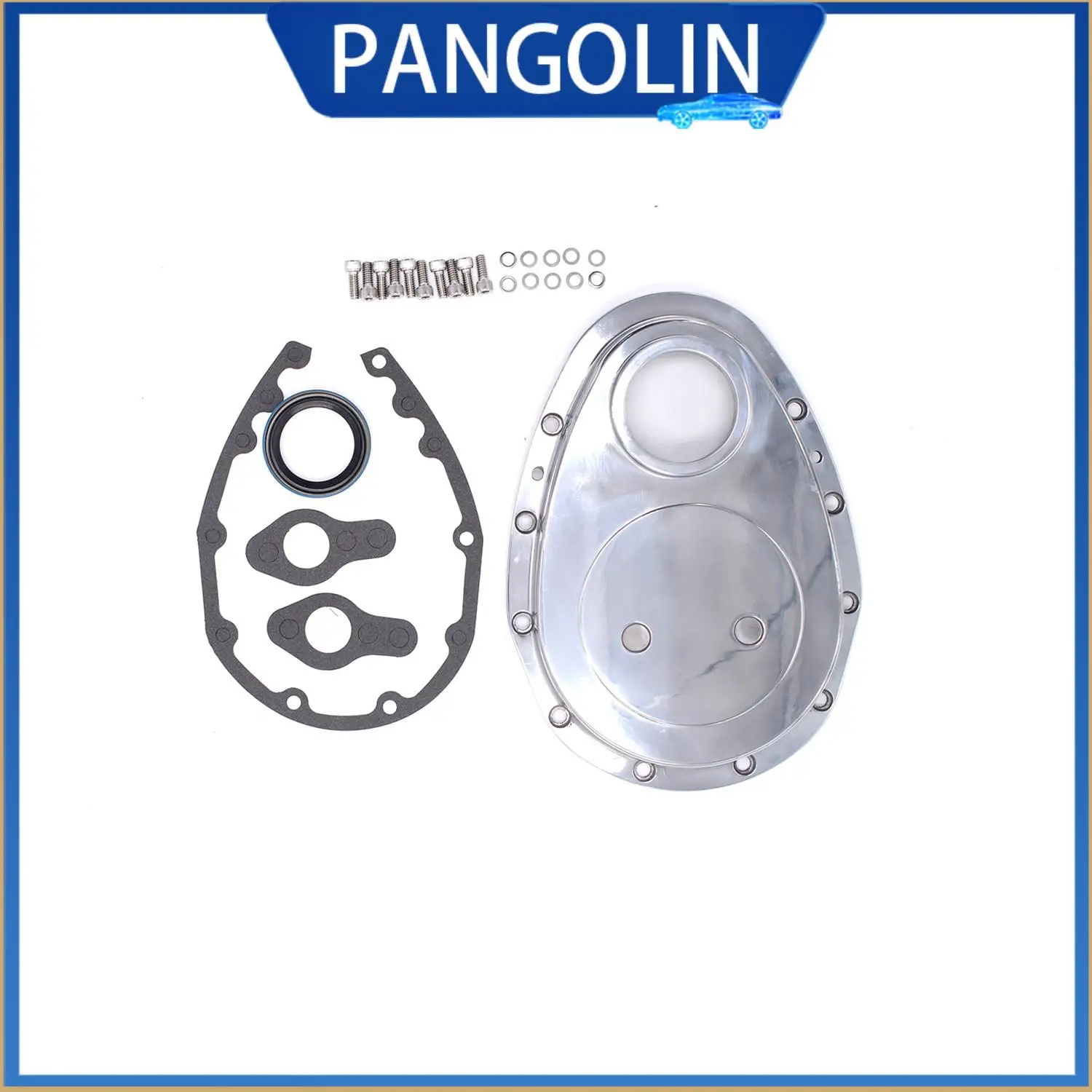 Комплект алюминиевой крышки ГРМ PANGOLIN SBC с уплотнительными прокладками, болтами для двигателей Chevy 265 283 305 327 350 383 400 с небольшими блоками 
Комплект алюминиевой крышки ГРМ PANGOLIN SBC с уплотнительными прокладками, болтами для двигателей Chevy 265 283 305 327 350 383 400 с небольшими блоками