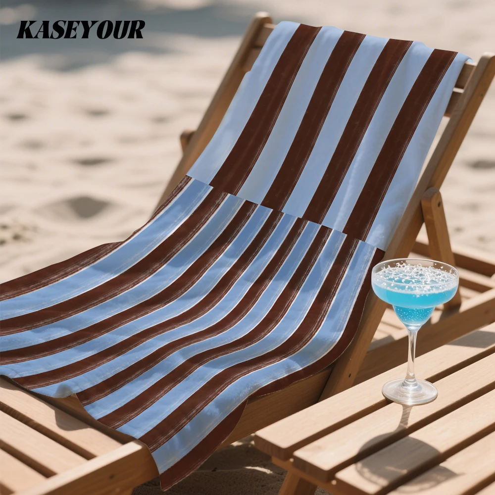 Cafe & Sky Stripes Oversized Microfiber Beach Towel Sand Proof Quick Dry, Absorbent for Swimming Pool Travel Camping
Cafe & Sky Stripes Oversized Microfiber Beach Towel Sand Proof Quick Dry, Absorbent for Swimming Pool Travel Camping
