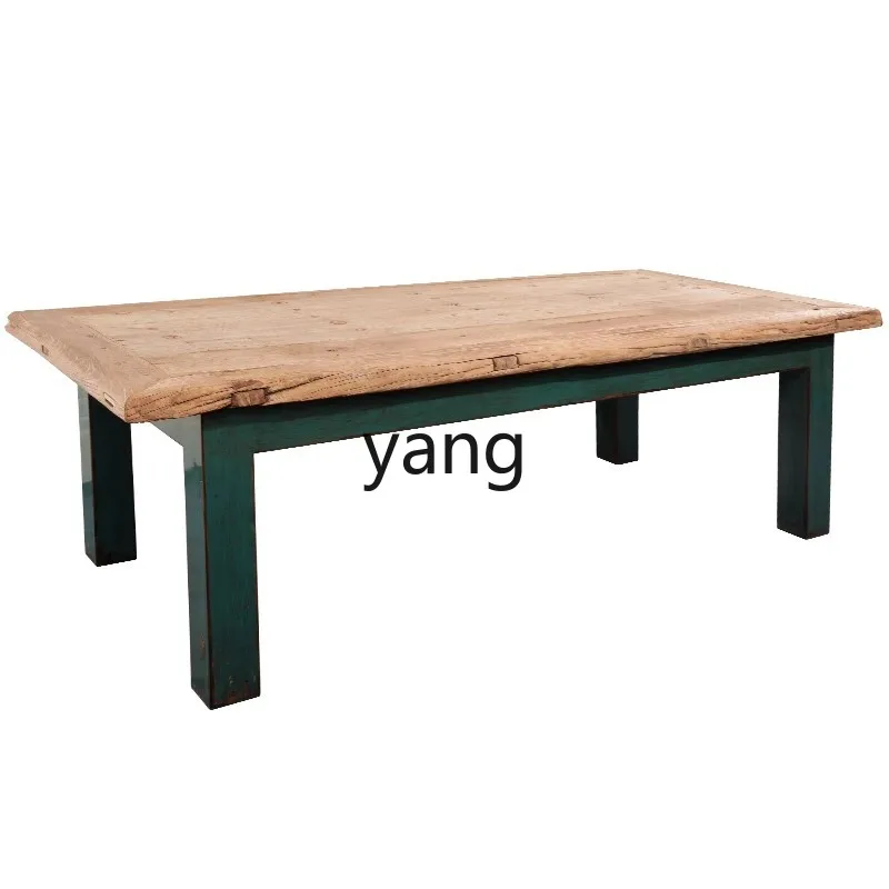 LMM old door panel old elm dining table all solid wood table multi-functional tea table
LMM old door panel old elm dining table all solid wood table multi-functional tea table