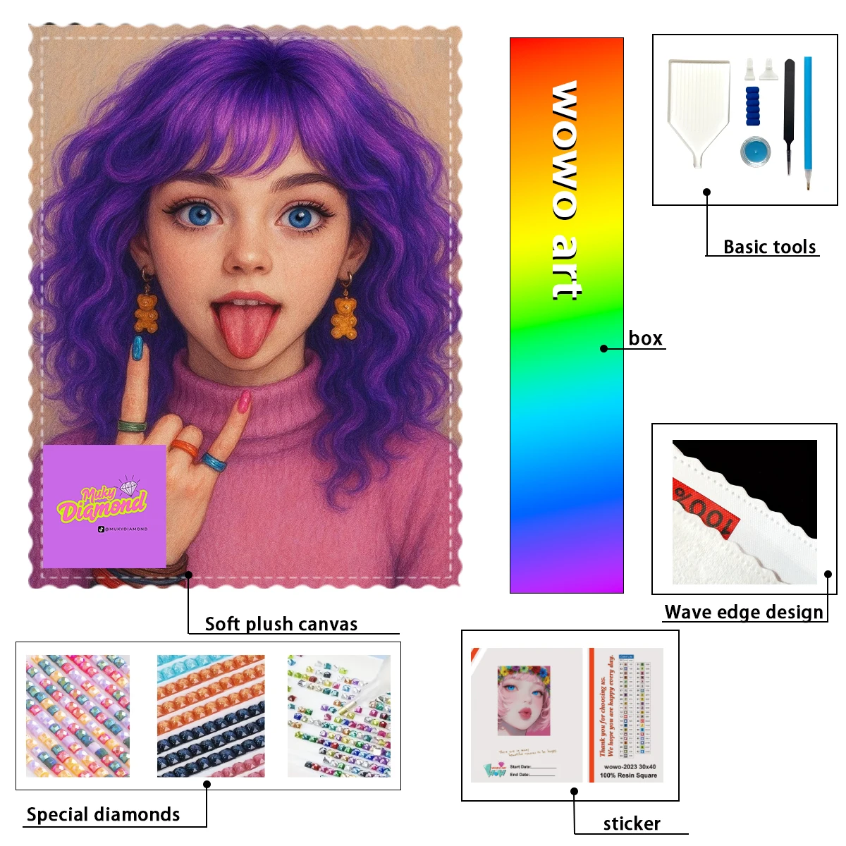 【MUKY_ Diamond Art】Подвозная девушка, которая делает смешными лицами Crystal AB Rhinestone FD Rhinestone Perfect Resin Diamond
【MUKY_ Diamond Art】Подвозная девушка, которая делает смешными лицами Crystal AB Rhinestone FD Rhinestone Perfect Resin Diamond