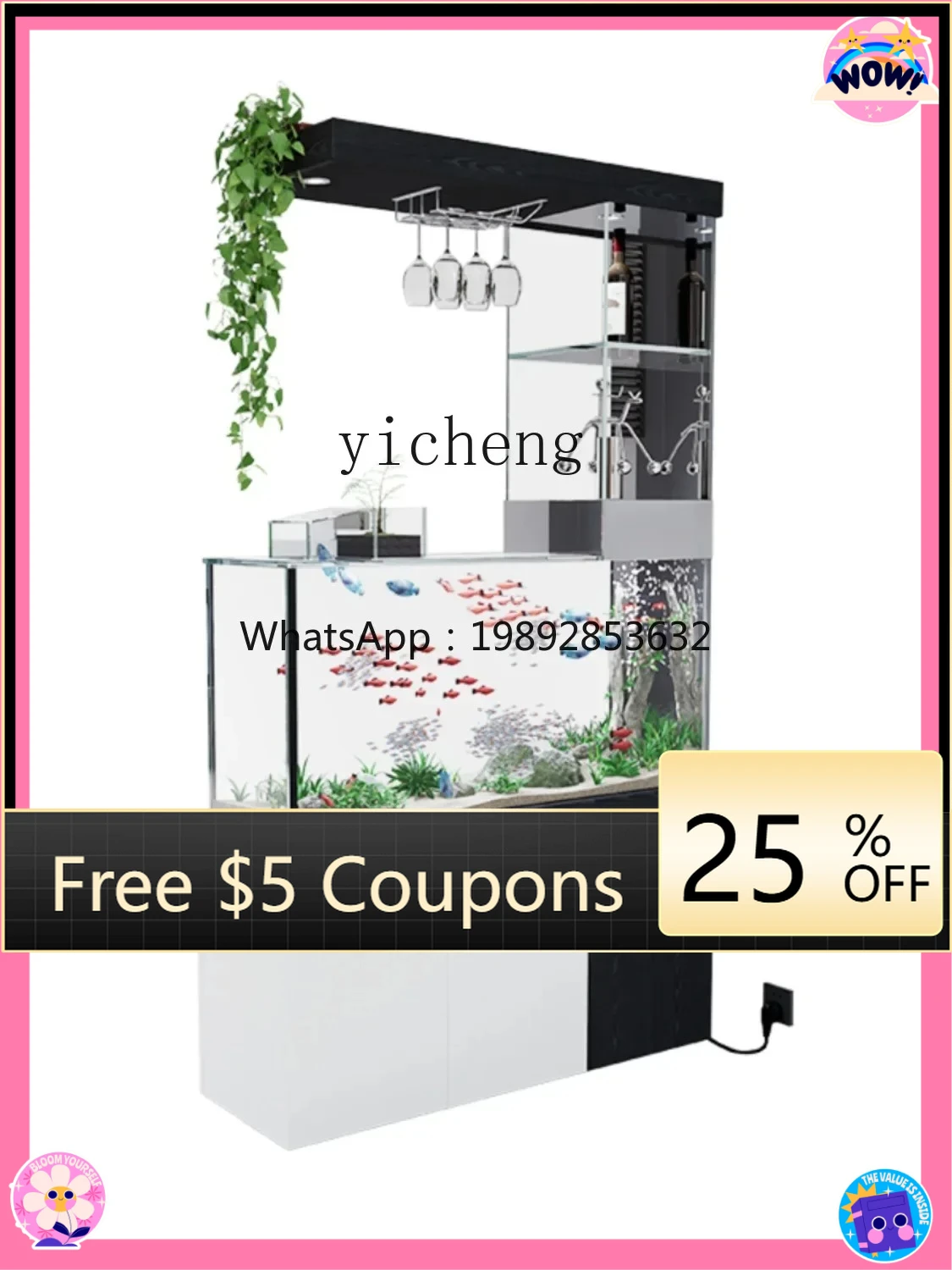 AB Iiving room household small ecological bottom filter light luxury bottom cabinet glass tank ornamental fish tank smart
AB Iiving room household small ecological bottom filter light luxury bottom cabinet glass tank ornamental fish tank smart