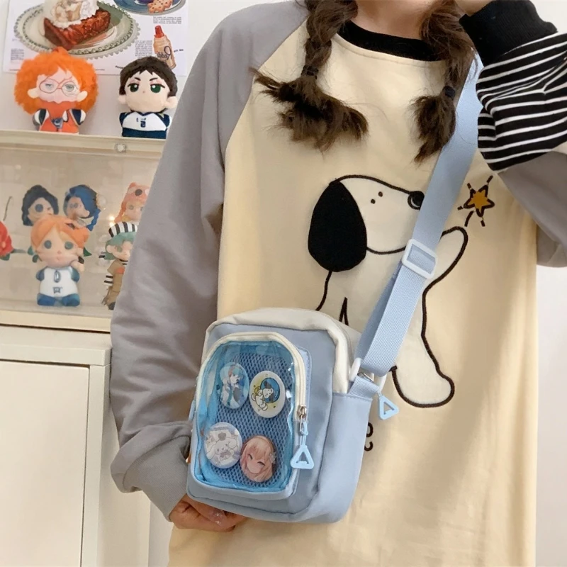 Small Ita Bag - Women's Korean-style Casual Crossbody Bag with Transparent Pockets - Small Shoulder Bag - Handbag - Phone Bag -
Small Ita Bag - Women's Korean-style Casual Crossbody Bag with Transparent Pockets - Small Shoulder Bag - Handbag - Phone Bag -