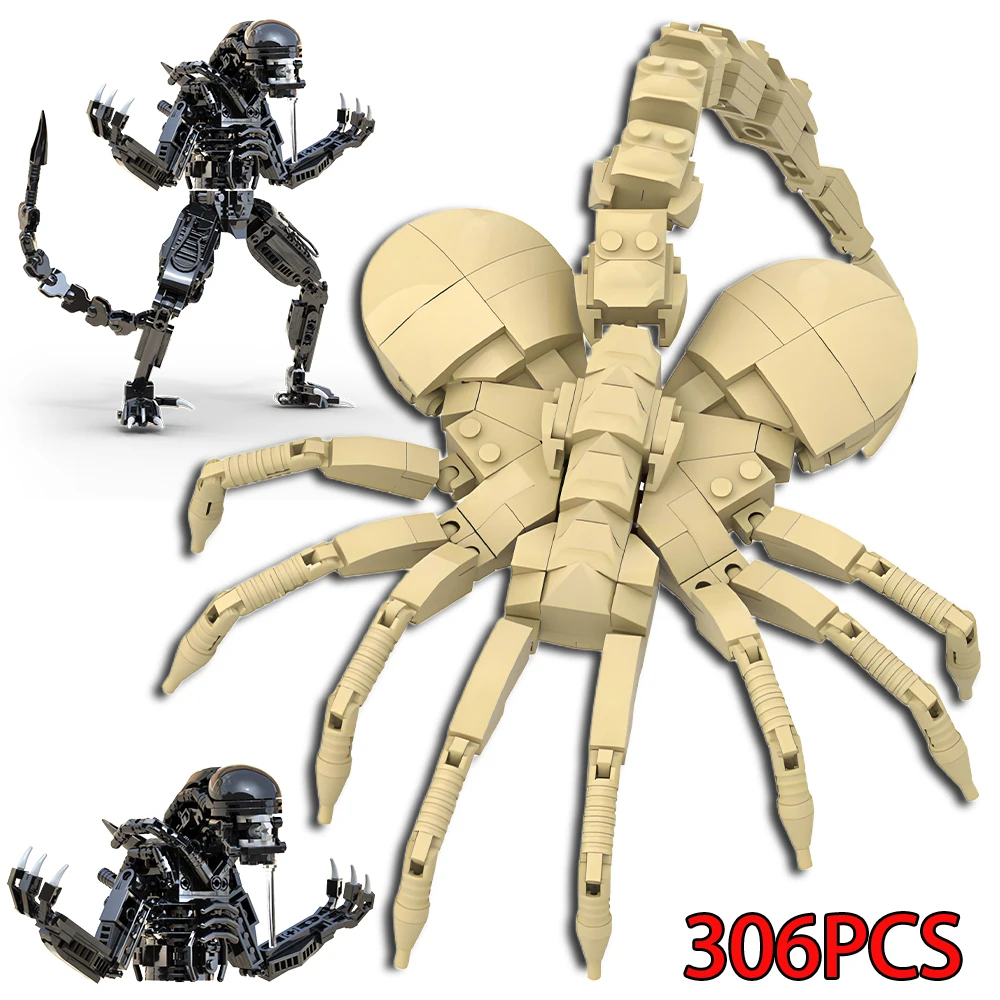 MOC Brick Xenomorphs Facehugger Action Figure Building Kit Cool Halloween Horror Toys for Adults and Boys Gift
MOC Brick Xenomorphs Facehugger Action Figure Building Kit Cool Halloween Horror Toys for Adults and Boys Gift