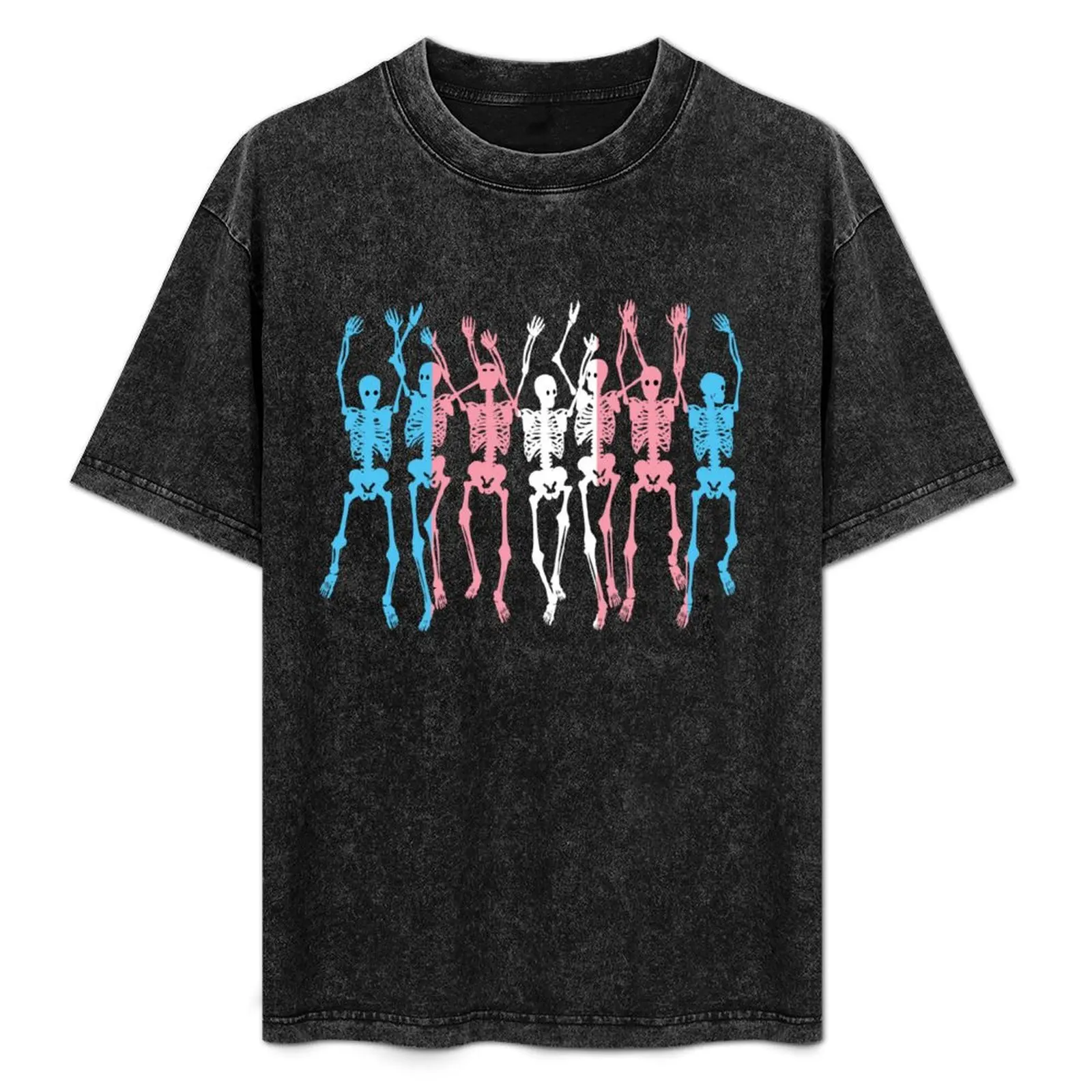 Trans Flag Halloween Skeletons. Transgender Pride T-Shirt Fitness Training Breathable Tee
Trans Flag Halloween Skeletons. Transgender Pride T-Shirt Fitness Training Breathable Tee