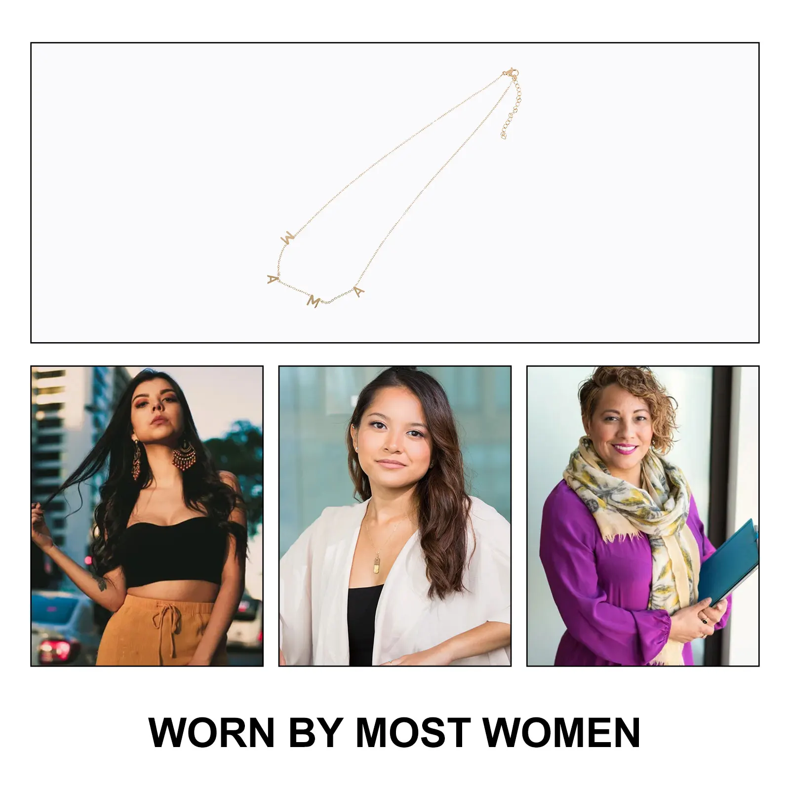 Mama Stainless Steel Pendant Necklace Adjustable Chain Necklace Gift for Mother's Day Women Elegant Jewelry Mother Necklaces 
Mama Stainless Steel Pendant Necklace Adjustable Chain Necklace Gift for Mother's Day Women Elegant Jewelry Mother Necklaces