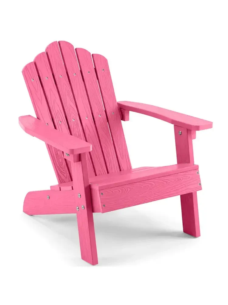 Adirondack Chair All-weather Outdoor Chair for Children with Tilted High Backrest-Pink
Adirondack Chair All-weather Outdoor Chair for Children with Tilted High Backrest-Pink