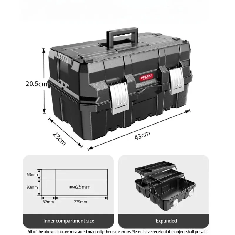 Industrial Grade 3-Layer Folding Toolbox Multi-Functional Hardware Electrician Storage Case
Industrial Grade 3-Layer Folding Toolbox Multi-Functional Hardware Electrician Storage Case