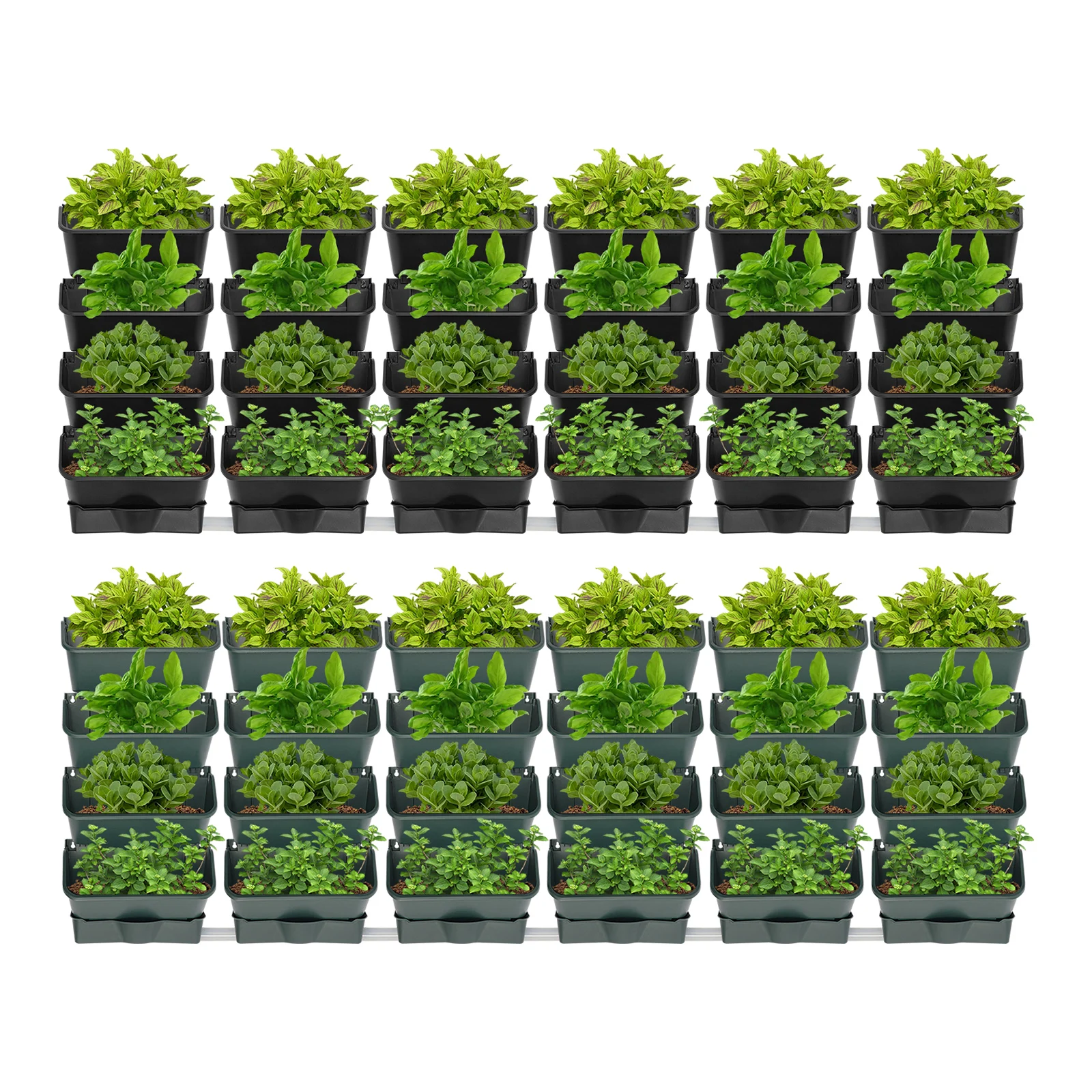 Black/Green Stackable Planter Indoor Outdoor W/ 6 Drainage Pot 18 Plastic Pot 6.56ft Drainage Pipe Hanging Vertical Wall Planter
Black/Green Stackable Planter Indoor Outdoor W/ 6 Drainage Pot 18 Plastic Pot 6.56ft Drainage Pipe Hanging Vertical Wall Planter