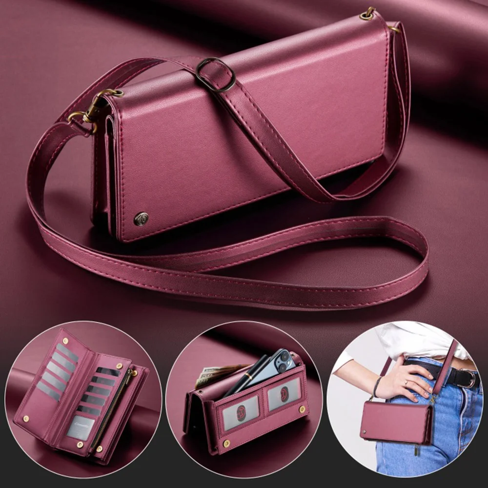 Multi 9 Cards Crossbody Leather Phone Bag Case For Nubia Z70S Ultra V70 Red Magic 10 Pro 21CM*10.5CM*4CM Without Camera Hole
Multi 9 Cards Crossbody Leather Phone Bag Case For Nubia Z70S Ultra V70 Red Magic 10 Pro 21CM*10.5CM*4CM Without Camera Hole