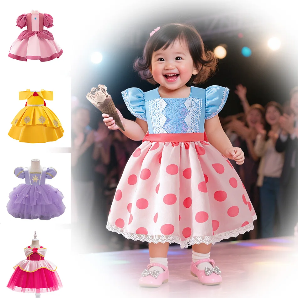 Baby Disney Princess Dress Girl Shell Bead Mermaid Fluffy Gown Sofia Mesh Princess Dress Rapunzel Bell Aurora Cosplay Costume
Baby Disney Princess Dress Girl Shell Bead Mermaid Fluffy Gown Sofia Mesh Princess Dress Rapunzel Bell Aurora Cosplay Costume