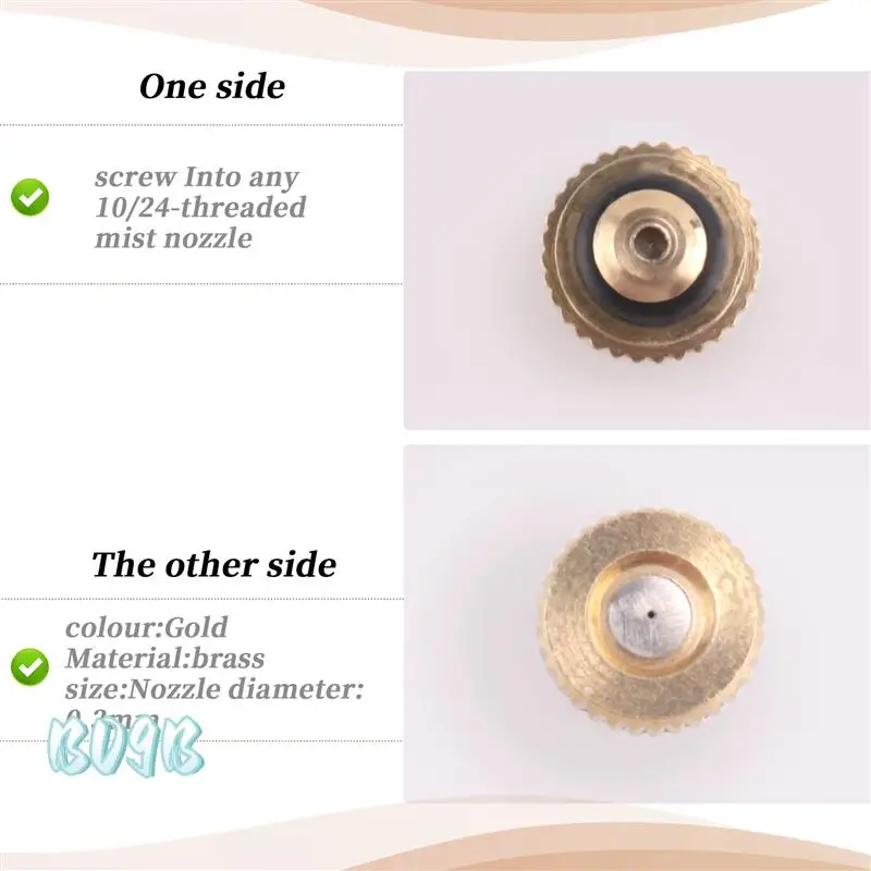 20Pcs Brass Misting Nozzles For Cooling System 0.012 Inch(0.3 Mm) Water Spray Nozzle Sprinklers Misting Cooling-B09B
20Pcs Brass Misting Nozzles For Cooling System 0.012 Inch(0.3 Mm) Water Spray Nozzle Sprinklers Misting Cooling-B09B